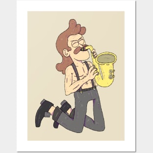 Regular Show - Sad Sax Guy Posters and Art